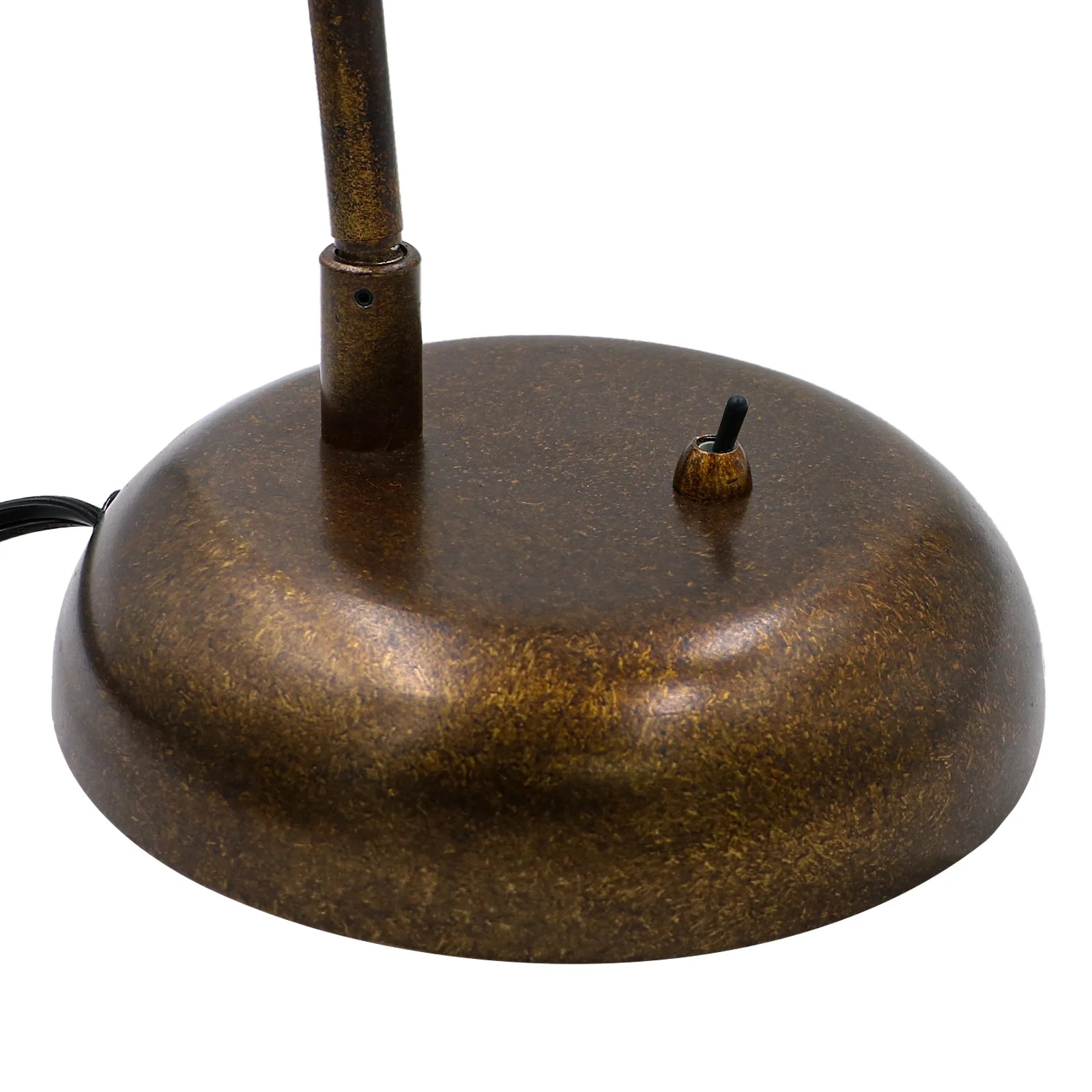 STANBOW 18" Vintage Metal Desk Lamp – Hand-Painted Finish, 360° Adjustable Gooseneck, Modern Retro Style for Home, Office, Bedroom